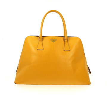 PRADA Shoulder Bag in Yellow Leather