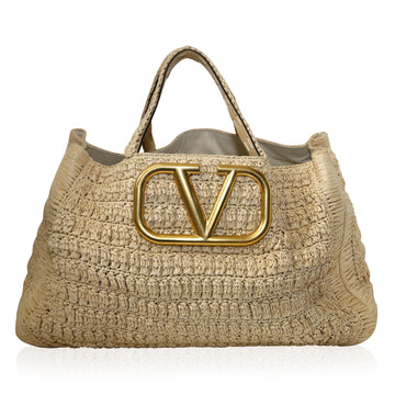 VALENTINO Crochet Tote Bag