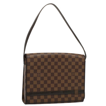 LOUIS VUITTON Damier Ebene Tribeca Carre Shoulder Bag N51161 LV Auth rd5855