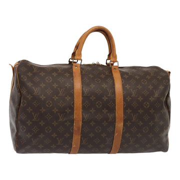 LOUIS VUITTON Monogram Keepall Bandouliere 50 Boston Bag M41416 LV Auth tb1121