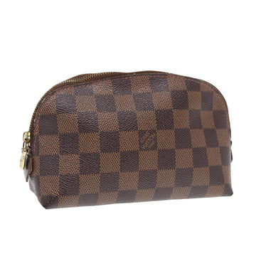 LOUIS VUITTON Damier Ebene Pochette Cosmetic PM Pouch N47516 LV Auth tb1139