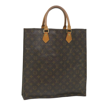 LOUIS VUITTON Monogram Sac Plat Hand Bag M51140 LV Auth th4126