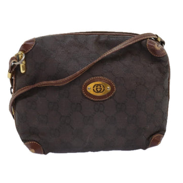 GUCCI GG Canvas Shoulder Bag Brown 007 104 4916 Auth th4893