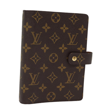 LOUIS VUITTON Monogram Agenda MM Day Planner Cover R20105 LV Auth th4897