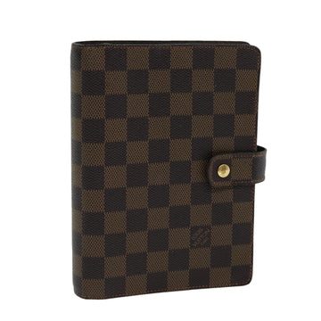 LOUIS VUITTON Damier Ebene Agenda MM Day Planner Cover R20240 LV Auth th4985