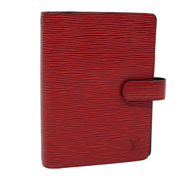 LOUIS VUITTON Epi Agenda MM Day Planner Cover Red R20047 LV Auth th4989