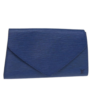 LOUIS VUITTON Epi Art Deco Clutch Bag Blue M52635 LV Auth th5035