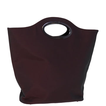 GUCCI Hand Bag Nylon Red 000 1553 0556 Auth ti1689