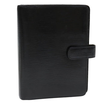 LOUIS VUITTON Epi Agenda MM Day Planner Cover Black R20042 LV Auth ti1950