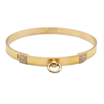 HERMES Collier De Chien Bracelet in 18K Rose Gold, .24 Ctw.