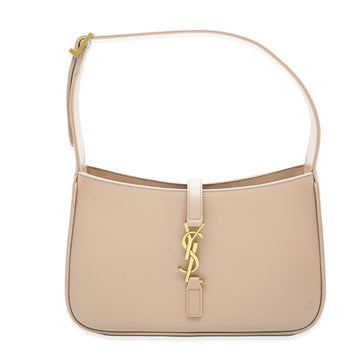 SAINT LAURENT Rosy Sand Smooth Calfskin Le 5 A 7 Hobo