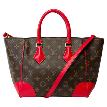 LOUIS VUITTON Sold Out Phenix handbag strap in brown canvas, GHW