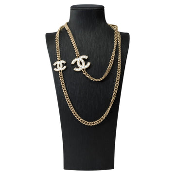 CHANEL Amazing Necklace in brass gold metal