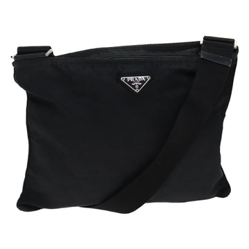 PRADA Shoulder Bag Nylon Black Auth yk11448