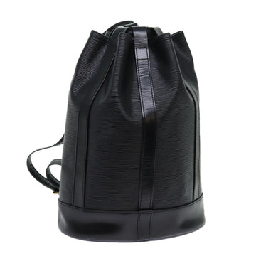 LOUIS VUITTON Epi Randonnee PM Shoulder Bag Black M52352 LV Auth yk11677