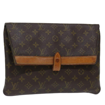 LOUIS VUITTON Monogram Pochette Priant Clutch Bag M51805 LV Auth yk11684