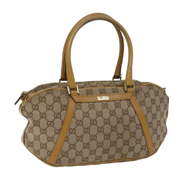 GUCCI GG Canvas Hand Bag Beige 002 1084 Auth yk11696