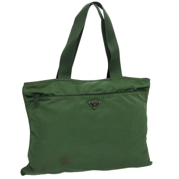 PRADA Tote Bag Nylon Green Auth yk11942