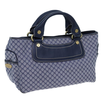 CELINE Macadam Canvas Boogie bag Hand Bag Navy Auth yk11950