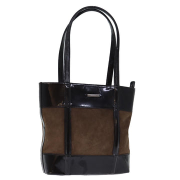 GUCCI Tote Bag Suede Brown Auth yk12084