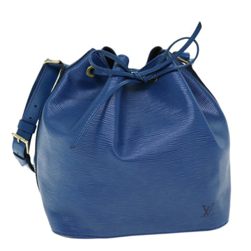 LOUIS VUITTON Epi Petit Noe Shoulder Bag Blue M44105 LV Auth yk12189