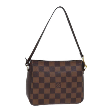 LOUIS VUITTON Damier Ebene Trousse Makeup Pouch N51982 LV Auth yk12395