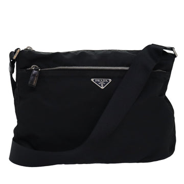 PRADA Shoulder Bag Nylon Black Auth yk12729