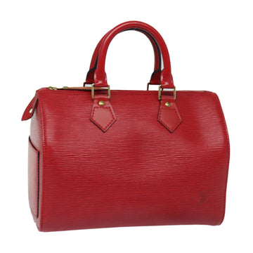 LOUIS VUITTON Epi Speedy 25 Hand Bag Castilian Red M43017 LV Auth yk13051