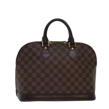 LOUIS VUITTON Damier Ebene Alma Hand Bag N51131 LV Auth yk13110