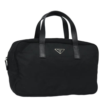 PRADA Hand Bag Nylon Black Auth yk13206