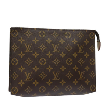 LOUIS VUITTON Monogram Poche Toilette 26 Pouch M47542 LV Auth yk13224