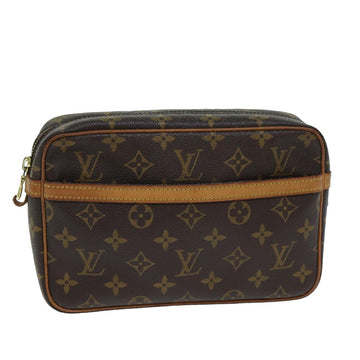 LOUIS VUITTON Monogram Compiegne 23 Clutch Bag M51847 LV Auth yk13312