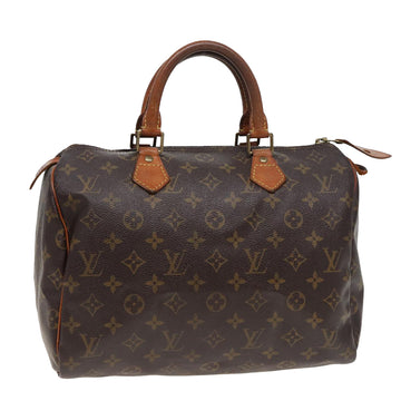 LOUIS VUITTON Monogram Speedy 30 Hand Bag M41526 LV Auth yk13362