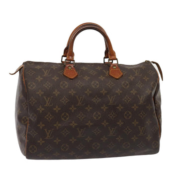 LOUIS VUITTON Monogram Speedy 35 Hand Bag M41524 LV Auth yk13412