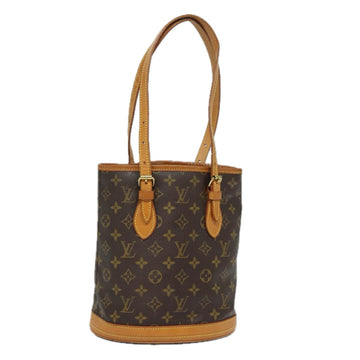 LOUIS VUITTON Monogram Bucket PM Shoulder Bag M42238 LV Auth yk13416