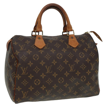 LOUIS VUITTON Monogram Speedy 30 Hand Bag M41526 LV Auth yk13441