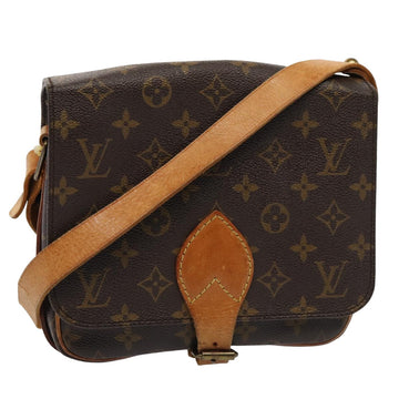 LOUIS VUITTON Monogram Cartouchiere MM Shoulder Bag M51253 LV Auth yk13465