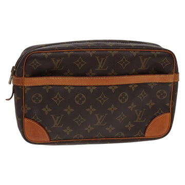 LOUIS VUITTON Monogram Compiegne 28 Clutch Bag M51845 LV Auth yk13468