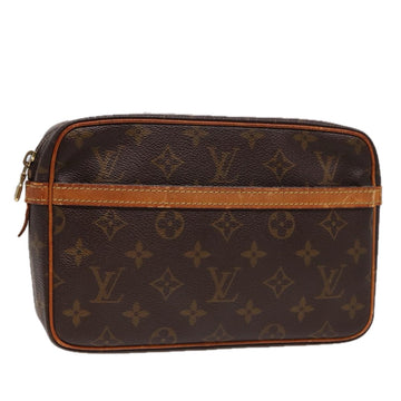 LOUIS VUITTON Monogram Compiegne 23 Clutch Bag M51847 LV Auth yk13484