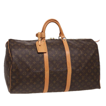 LOUIS VUITTON Monogram Keepall 55 Boston Bag M41424 LV Auth yk13504