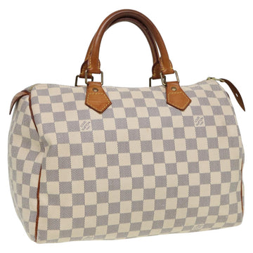 LOUIS VUITTON Damier Azur Speedy 30 Hand Bag N41533 LV Auth yk13506