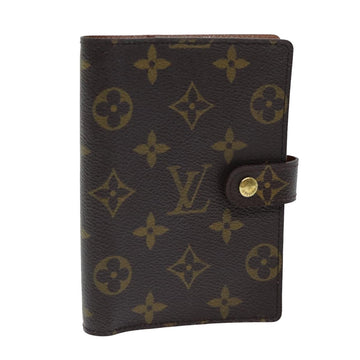 LOUIS VUITTON Monogram Agenda PM Day Planner Cover R20005 LV Auth yk13522