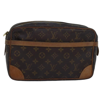 LOUIS VUITTON Monogram Compiegne 28 Clutch Bag M51845 LV Auth yk13547