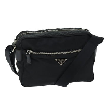 PRADA Shoulder Bag Nylon Black Auth yk13552