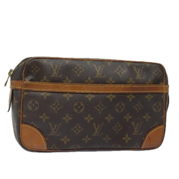 LOUIS VUITTON Monogram Compiegne 28 Clutch Bag M51845 LV Auth yk13553