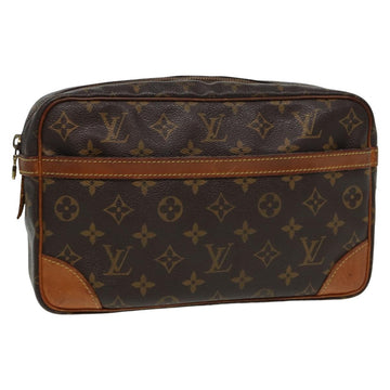 LOUIS VUITTON Monogram Compiegne 28 Clutch Bag M51845 LV Auth yk13574