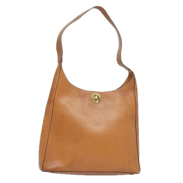 CELINE Shoulder Bag Leather Brown Auth yk13583