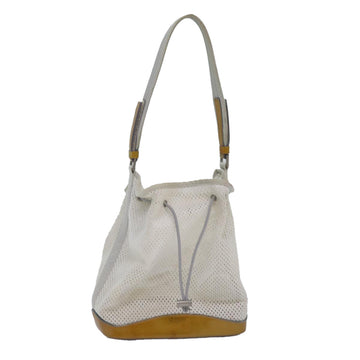 PRADA Sports Shoulder Bag Nylon White Auth yk13593