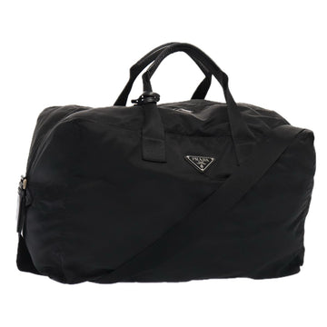 PRADA Boston Bag Nylon 2way Black Auth yk13758