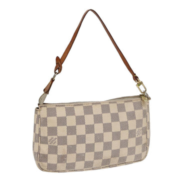 LOUIS VUITTON Damier Azur Pochette Accessoires Pouch N51986 LV Auth yk13802